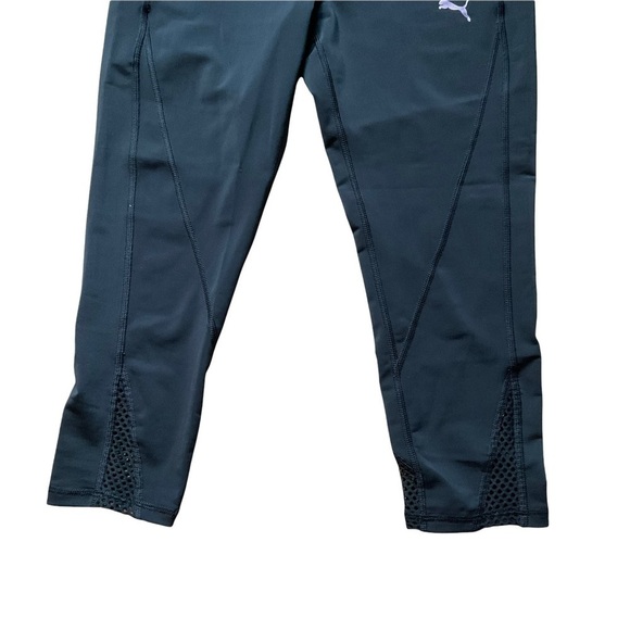 Puma Capri Active Leggings Mesh Panel Black - Picture 3 of 9